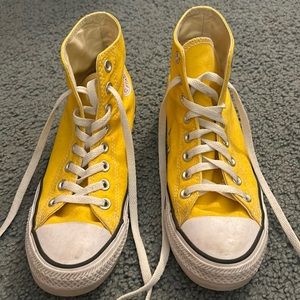 Yellow High Top Converse